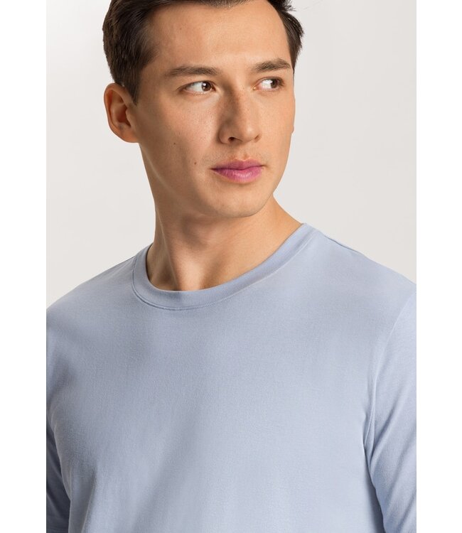 Hanro Living Short Sleeve Shirt Blue Dye (075050)