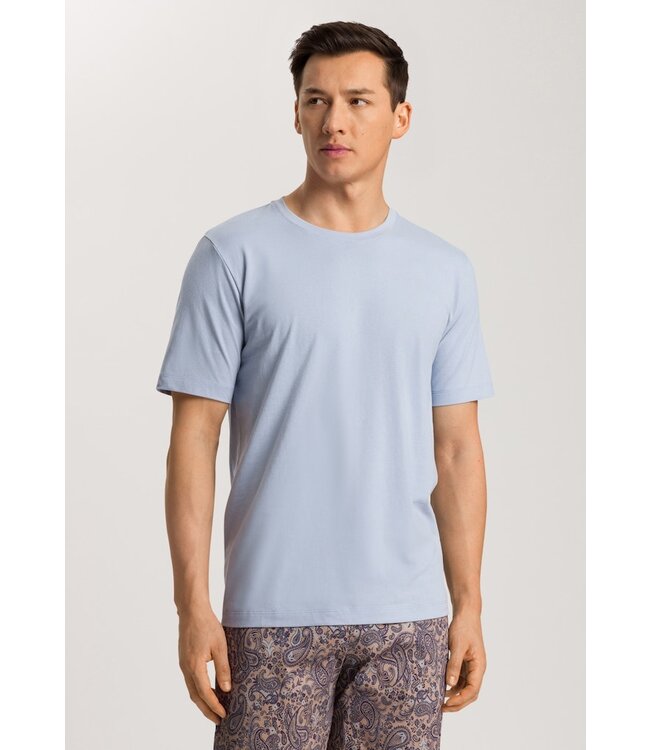 Hanro Living Short Sleeve Shirt Blue Dye (075050)