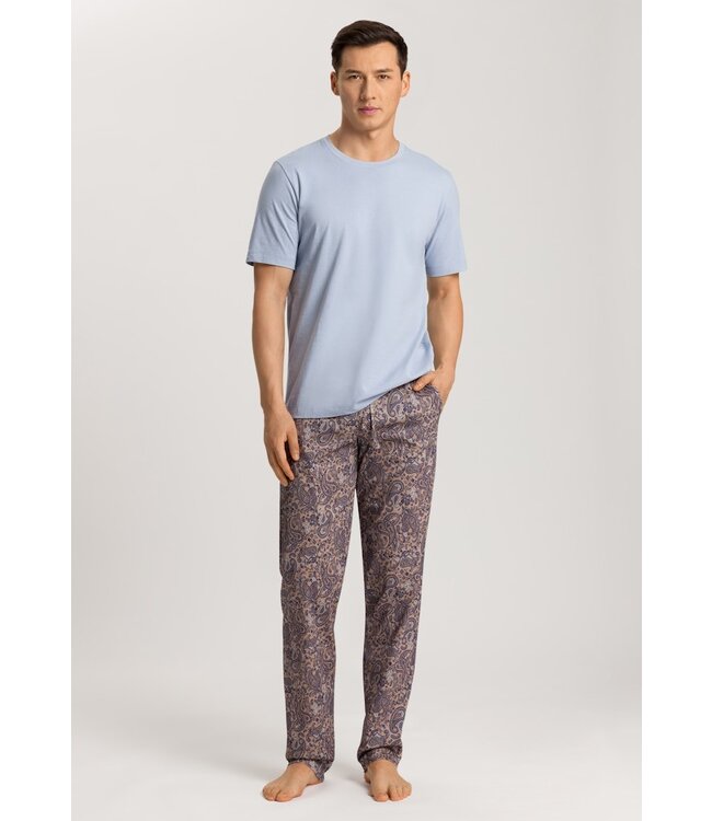 Hanro Living Short Sleeve Shirt Blue Dye (075050)