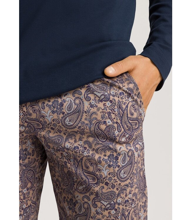 Hanro Night & Day Long Sleeve Pajama Sandy Paisley (075111)
