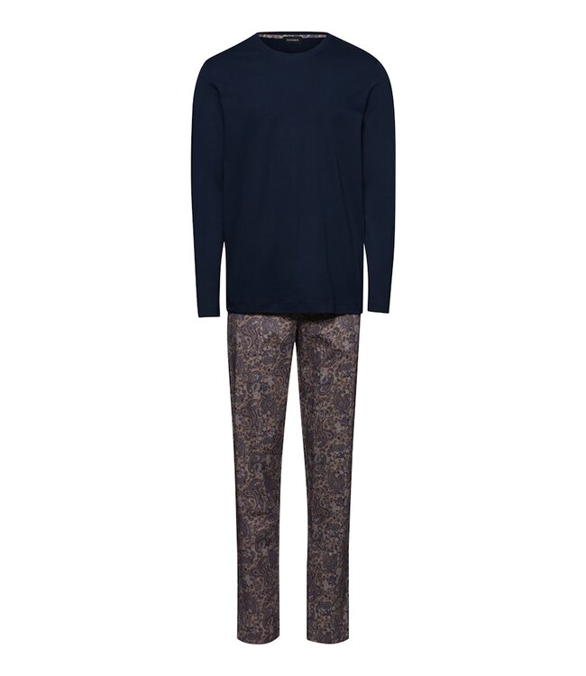 Hanro Night & Day Long Sleeve Pajama Sandy Paisley (075111)