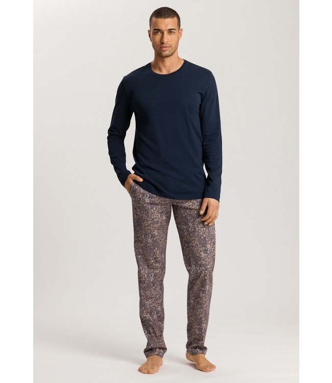 Hanro Night & Day Long Sleeve Pajama Sandy Paisley (075111)