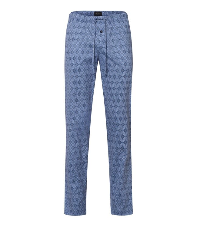 Hanro Night & Day Long Pants Blue Mosaic (075216)