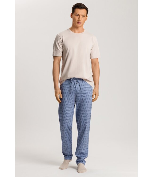 Hanro Night & Day Long Pants Blue Mosaic (075216)