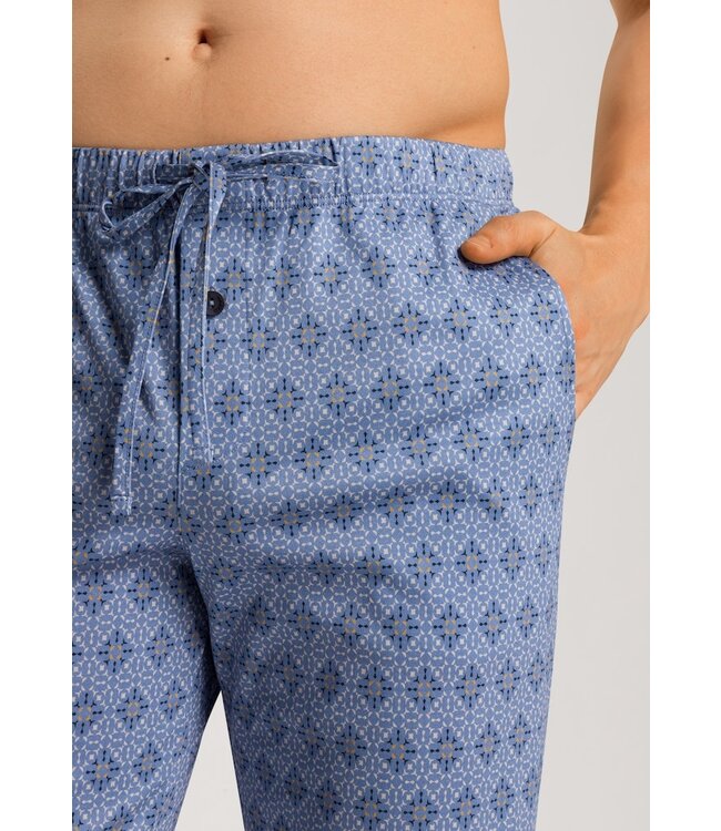 Hanro Night & Day Long Pants Blue Mosaic (075216)