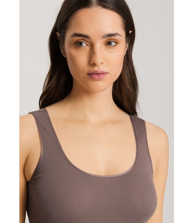 Hanro Cotton Seamless Tank Top Stonewash (071604)