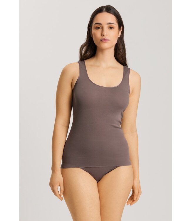 Hanro Cotton Seamless Tank Top Stonewash (071604)