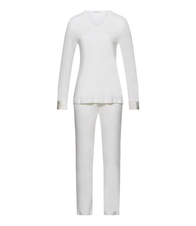 Hanro Virginia  Long Sleeve Pajama Off White (074876)