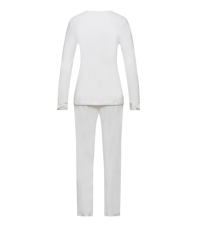 Hanro Virginia  Long Sleeve Pajama Off White (074876)