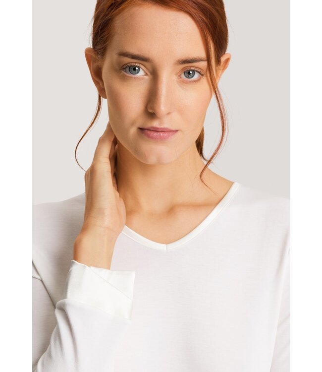 Hanro Virginia  Long Sleeve Pajama Off White (074876)