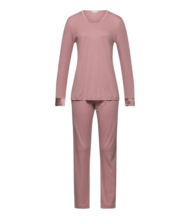 Hanro Virginia  Long Sleeve Pajama Woodrose (074876)