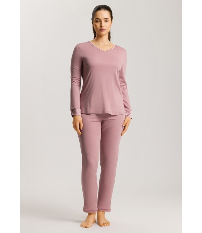 Hanro Virginia  Long Sleeve Pajama Woodrose (SALE)