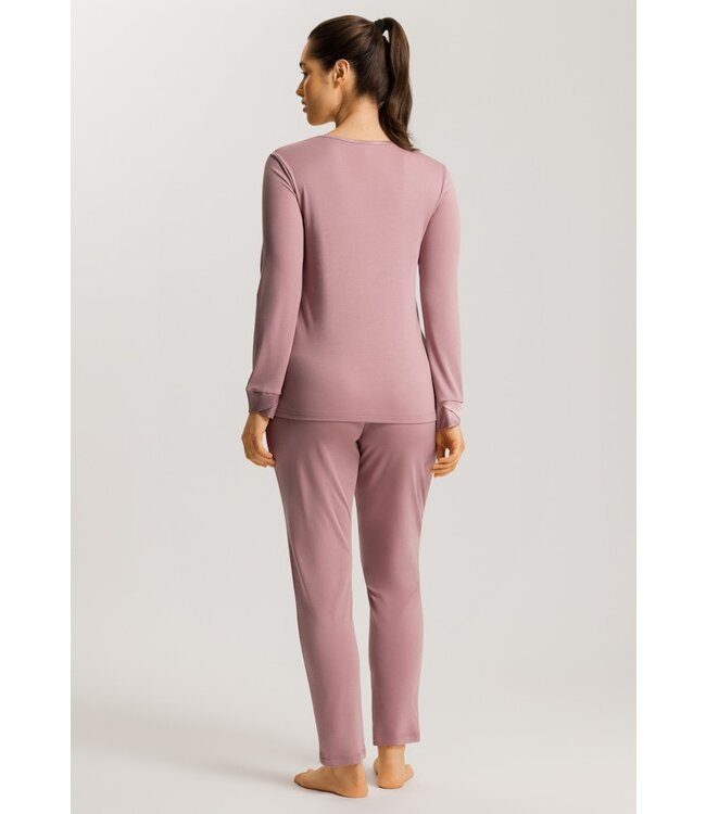 Hanro Virginia  Long Sleeve Pajama Woodrose (074876)