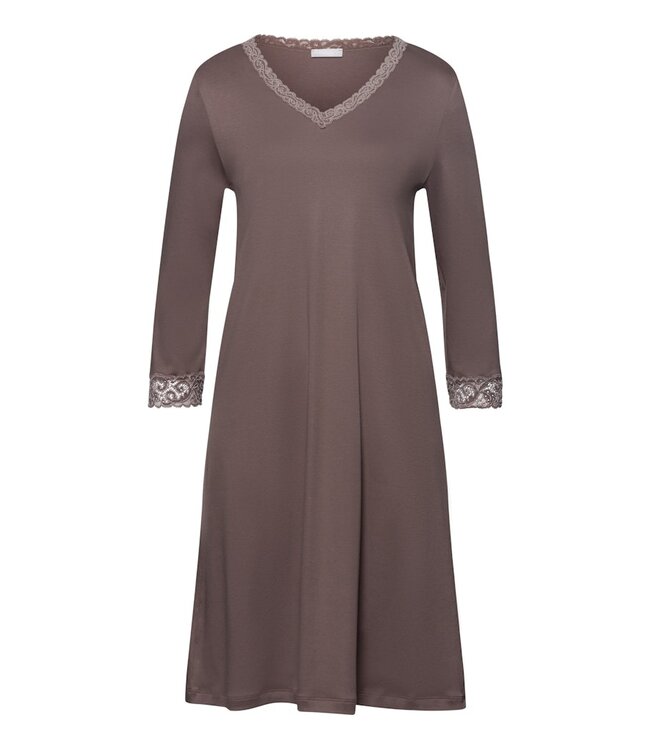 Hanro Moments 3/4 Sleeve Nightdress Stonewash (077162)