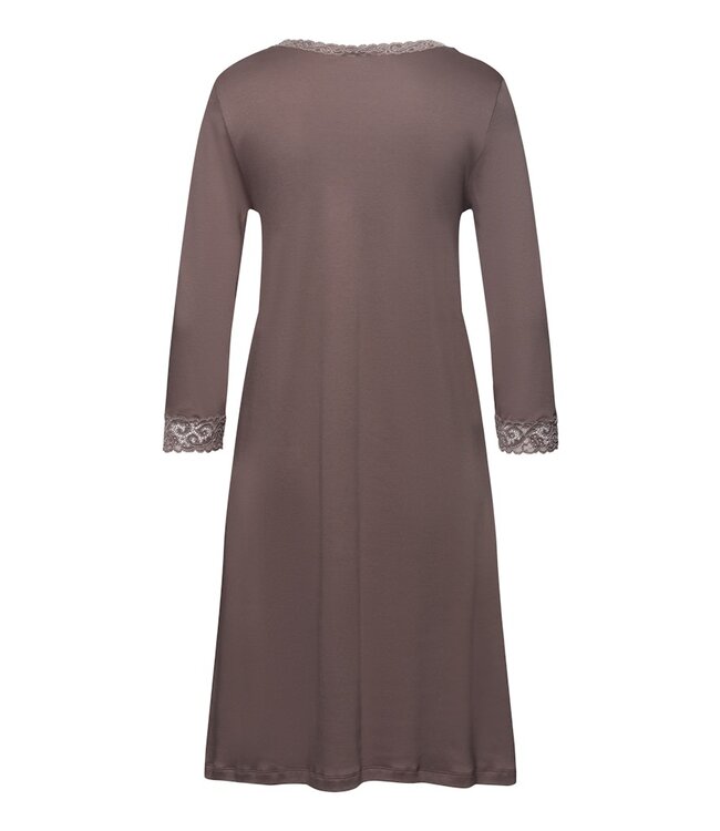 Hanro Moments 3/4 Sleeve Nightdress Stonewash (077162)