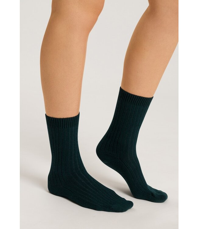 Hanro Socks Bottle Green (078551)