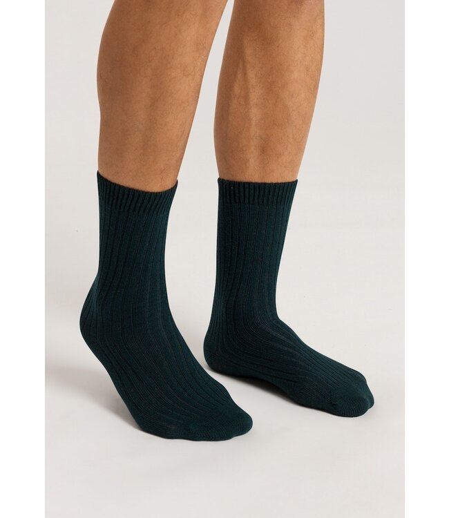 Hanro Socks Bottle Green (078551)