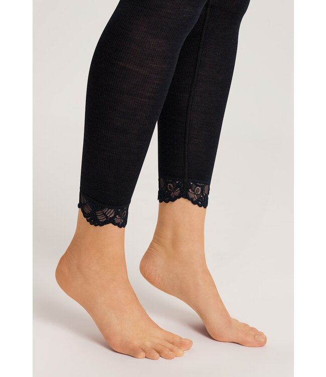 Hanro Woolen Lace Legging Black (070910)