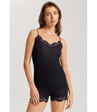 Hanro Woolen Lace Spaghetti Top Black (SALE)
