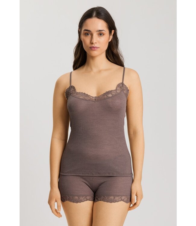 Hanro Woolen Lace Spaghetti Top Stonewash (070911)