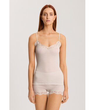 Hanro Woolen Lace Spaghetti Top Pumice (SALE)