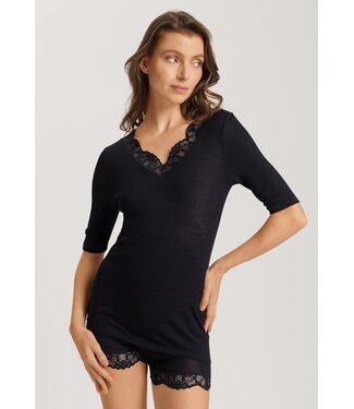 Hanro Woolen Lace Shirt Black (SALE)