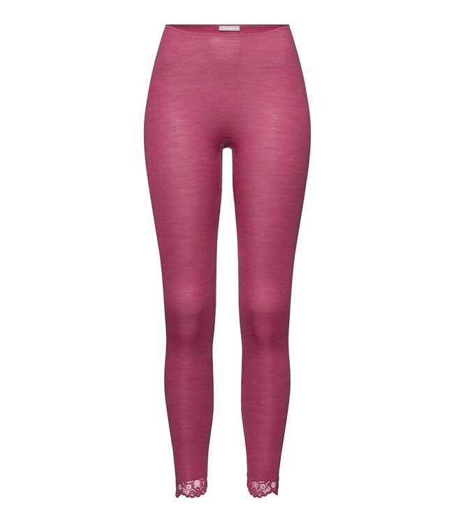 Hanro Woolen Lace Legging Rose Wine (070910)
