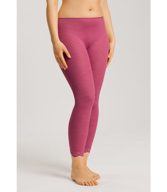 Hanro Woolen Lace Legging Rose Wine (SALE)