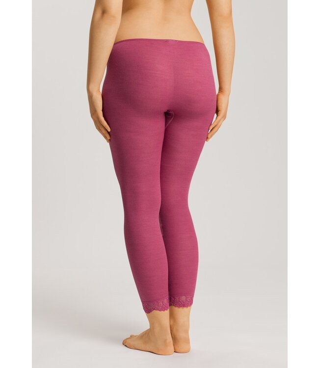 Hanro Woolen Lace Legging Rose Wine (070910)