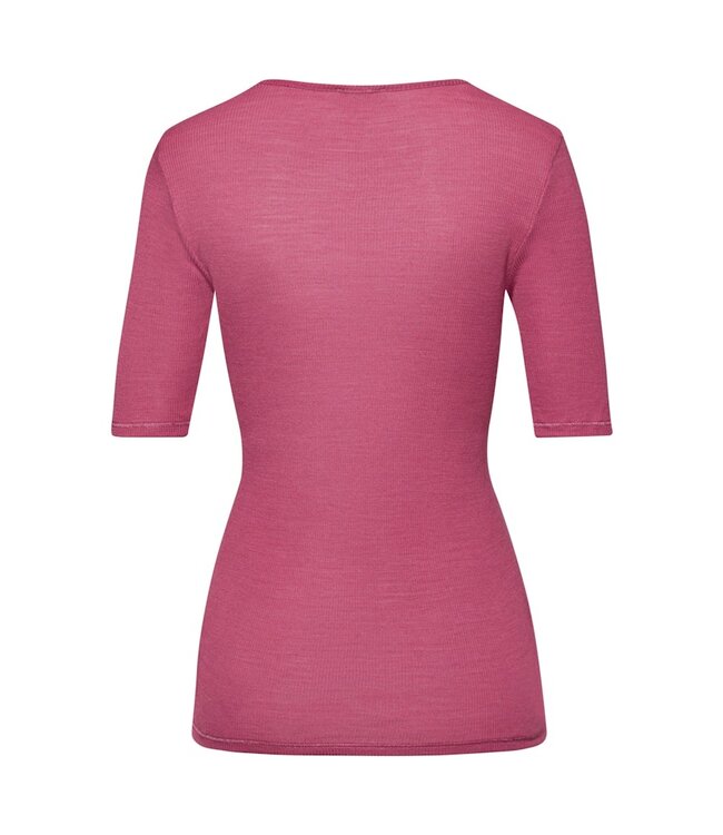 Hanro Woolen Lace Shirt Rose Wine (070913)