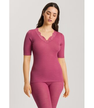 Hanro Woolen Lace Shirt Rose Wine (SALE)