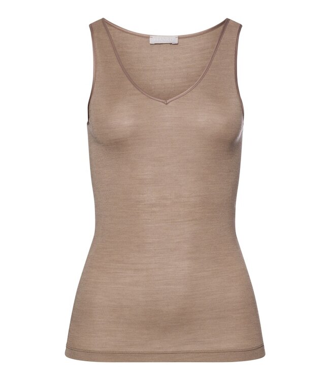 Hanro Woolen Silk Tank Top Taupe (071416)