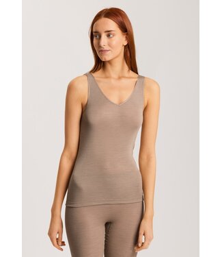Hanro Woolen Silk Tank Top Taupe (SALE)