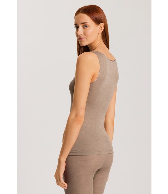 Hanro Woolen Silk Tank Top Taupe (071416)
