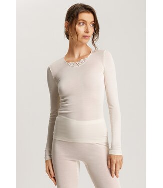 Hanro Woolen Silk Long Sleeve Shirt Cygne (LAST ITEMS)