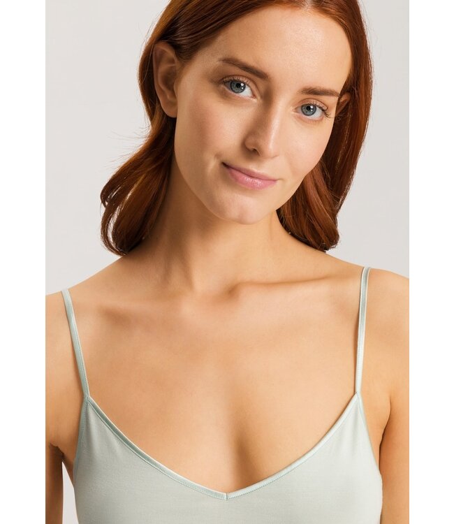 Hanro Marlene Spaghetti Top White Sage (070885)
