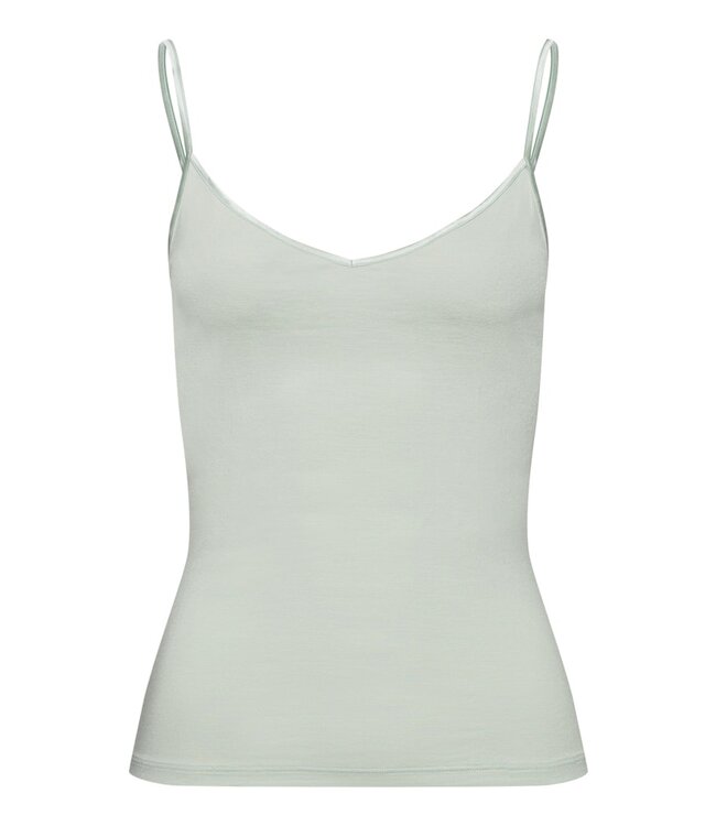 Hanro Marlene Spaghetti Top White Sage (070885)