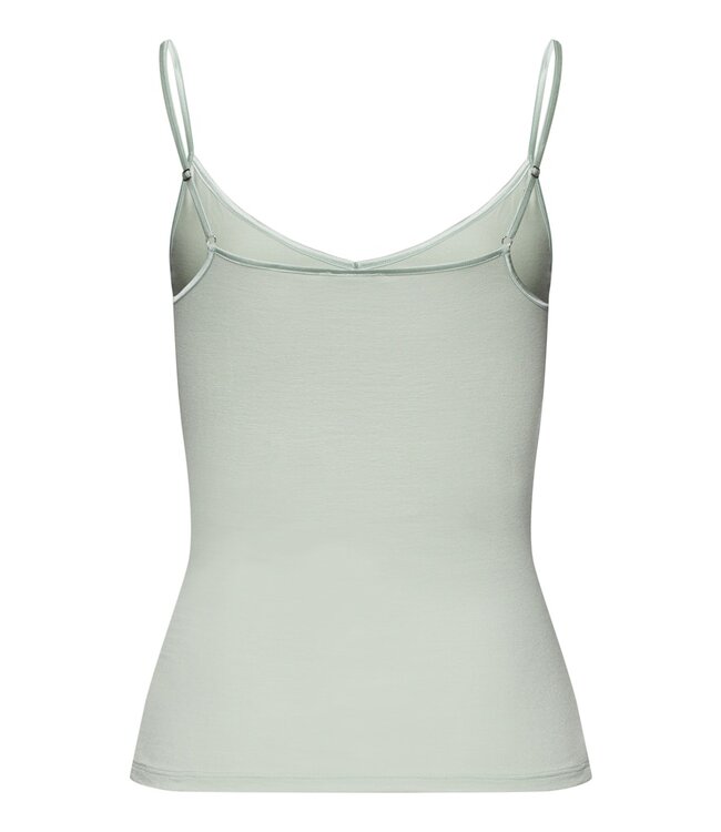 Hanro Marlene Spaghetti Top White Sage (070885)