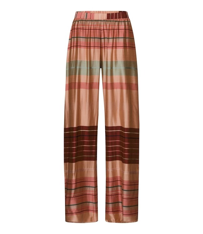 Hanro Hannah Long Pants Earth Tanned Stripe (074859)