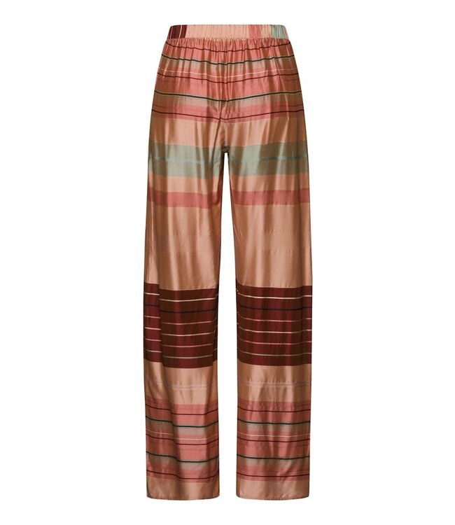 Hanro Hannah Long Pants Earth Tanned Stripe (074859)