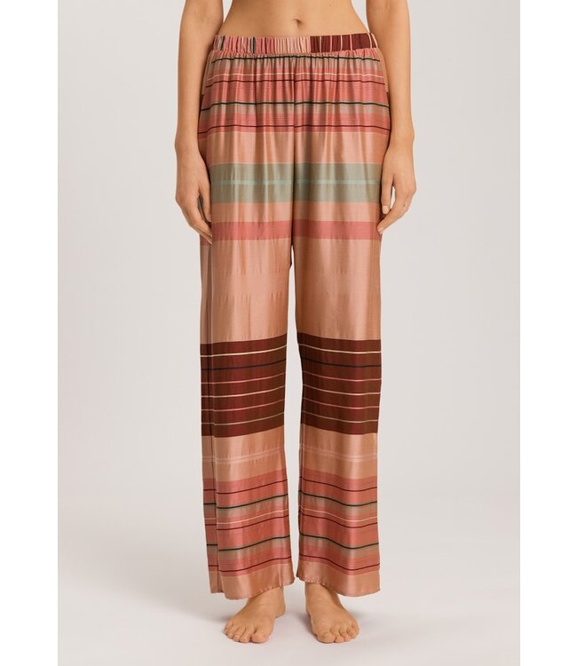 Hanro Hannah Long Pants Earth Tanned Stripe (074859)