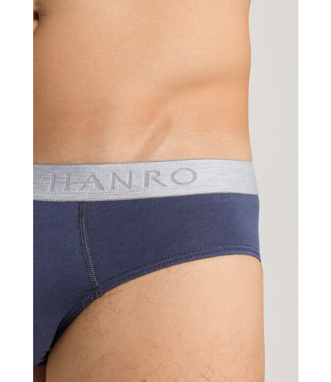 Hanro Cotton Essentials Briefs 2-Pack Herbal Tea/Vintage Indigo (073075)