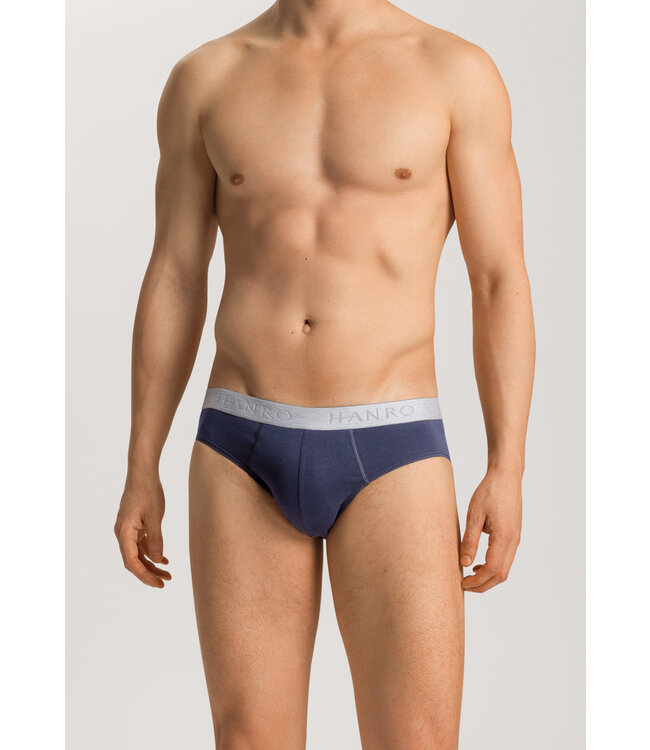 Hanro Cotton Essentials Briefs 2-Pack Herbal Tea/Vintage Indigo (073075)