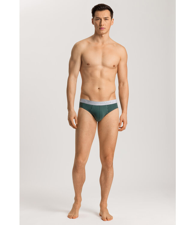 Hanro Cotton Essentials Briefs 2-Pack Herbal Tea/Vintage Indigo (073075)