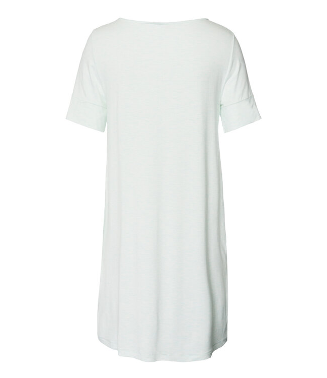 Hanro Natural Elegance Short Sleeve Nightdress Vapor Melange (074949)