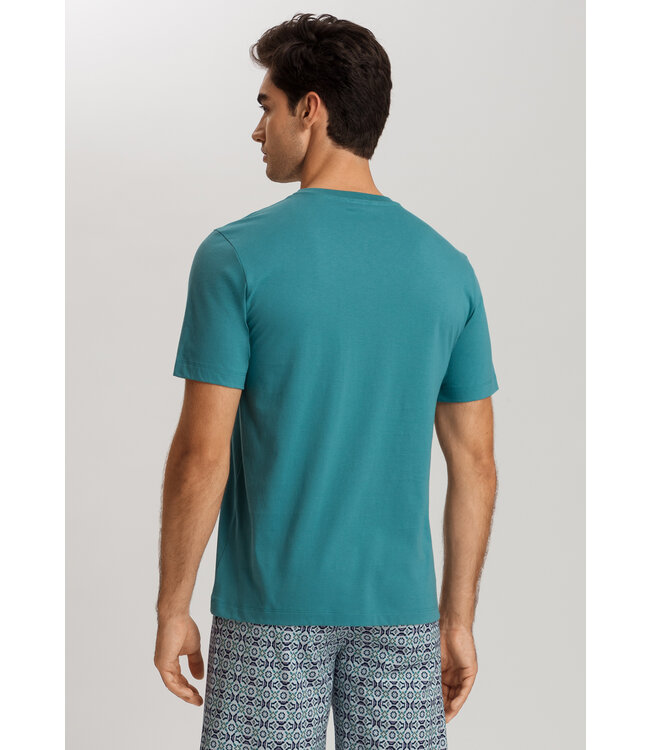 Hanro Living Short Sleeve Shirt Mountain Water (075050)