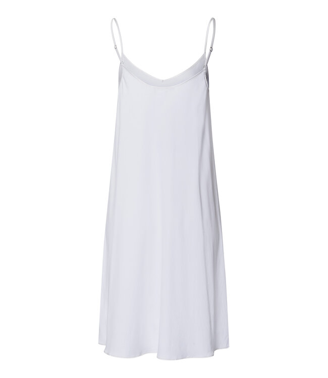 Hanro Cotton Silk Spaghetti Dress White (074813)