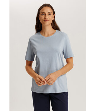 Hanro Natural Short Sleeve Shirt Sea Breeze