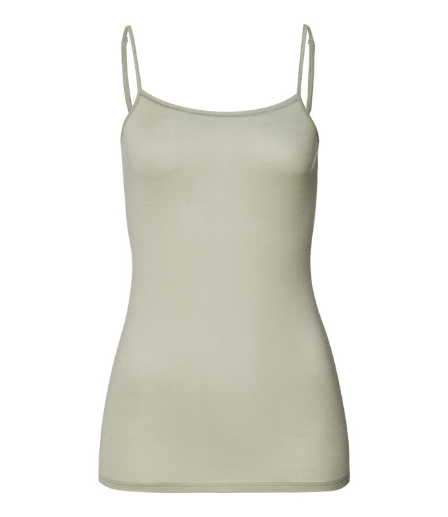 Hanro UltraLight Spaghetti Top Crystal Green (071820)