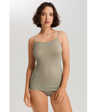 Hanro UltraLight Spaghetti Top Crystal Green